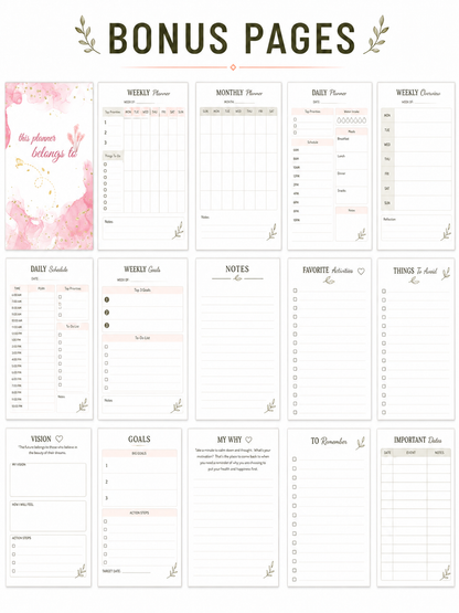 Stop feeling lost about your wellness routine — this printable planner shows you what to track, what to plan, and how to stay organized one gentle page at a time.